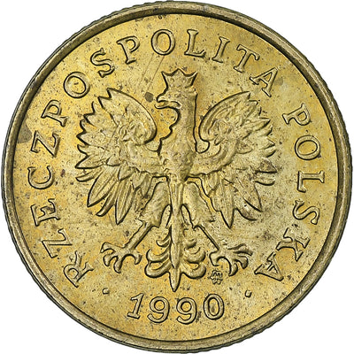 Polska, 
            
               5 Groszy, 
            
               1990