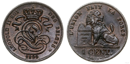 Belgia, 1 centym, 1899