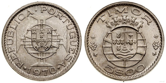 Portugalia, 5 eskudo, 1970