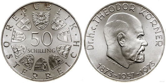 Austria, 50 szylingów, 1973