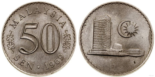 Malezja, 50 senów, 1969