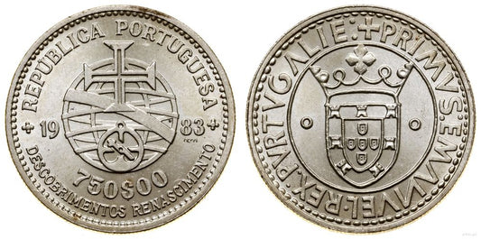 Portugalia, 750 eskudo, 1983