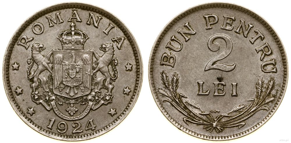 Rumunia, 2 leje, 1924