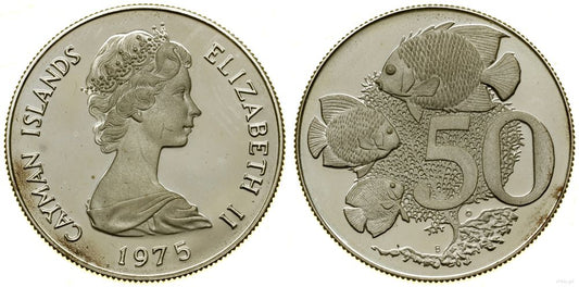 Kajmany, 50 centów, 1975