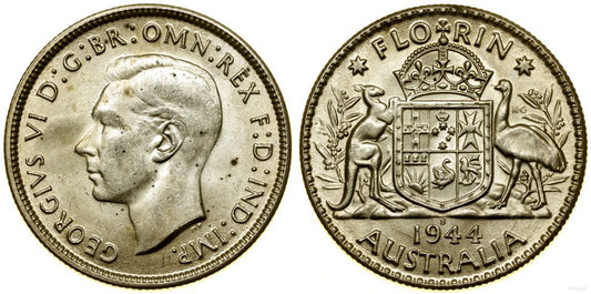 Australia, 2 szylingi (1 floren), 1944 S