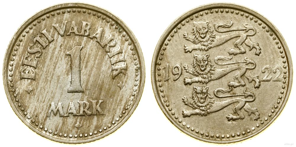 Estonia, 1 marka, 1922