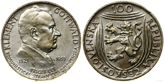 Czechosłowacja, 100 koron, 1951