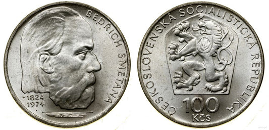 Czechosłowacja, 100 koron, 1974