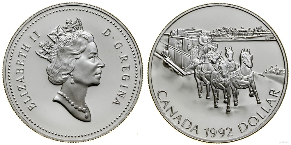 Kanada, 1 dolar, 1992